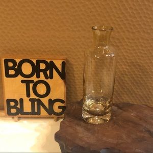 Gold colored glass jar bottle Decor beautiful